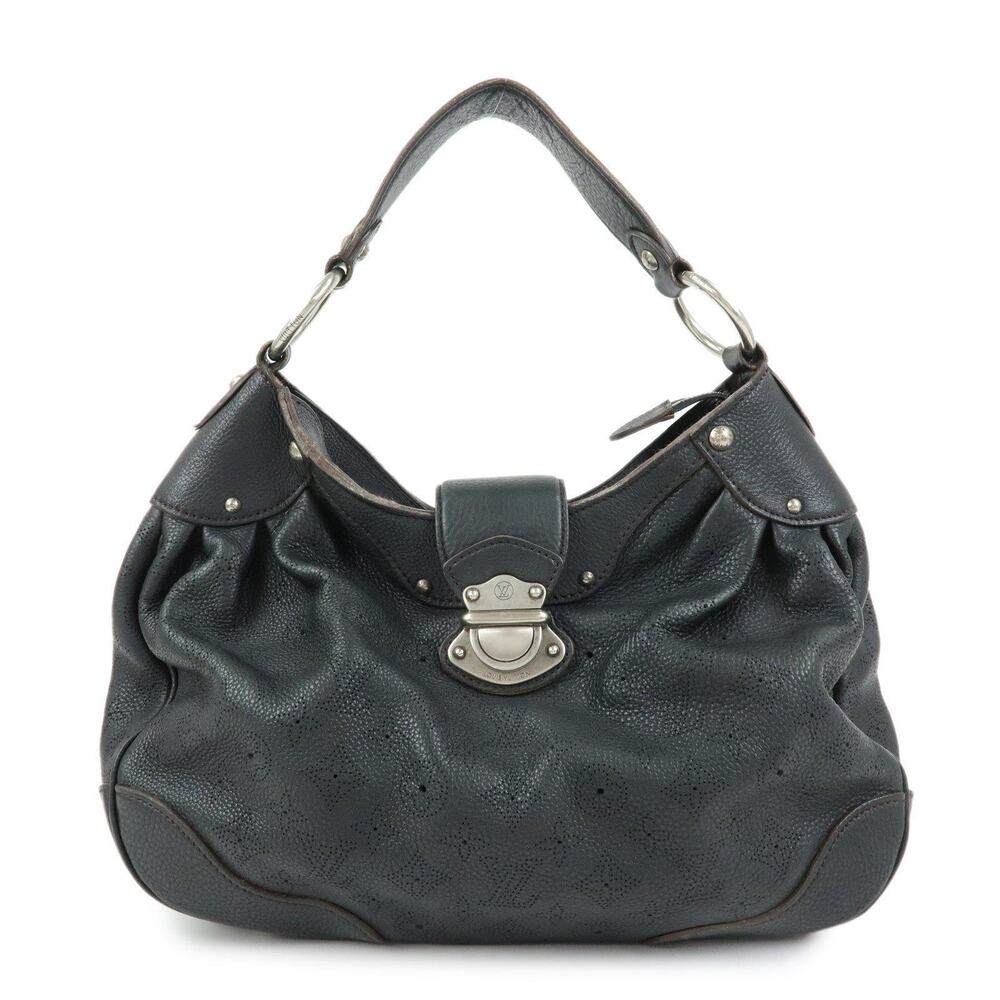 Louis Vuitton Mahina Solar PM Calfskin Shoulder Bag Black